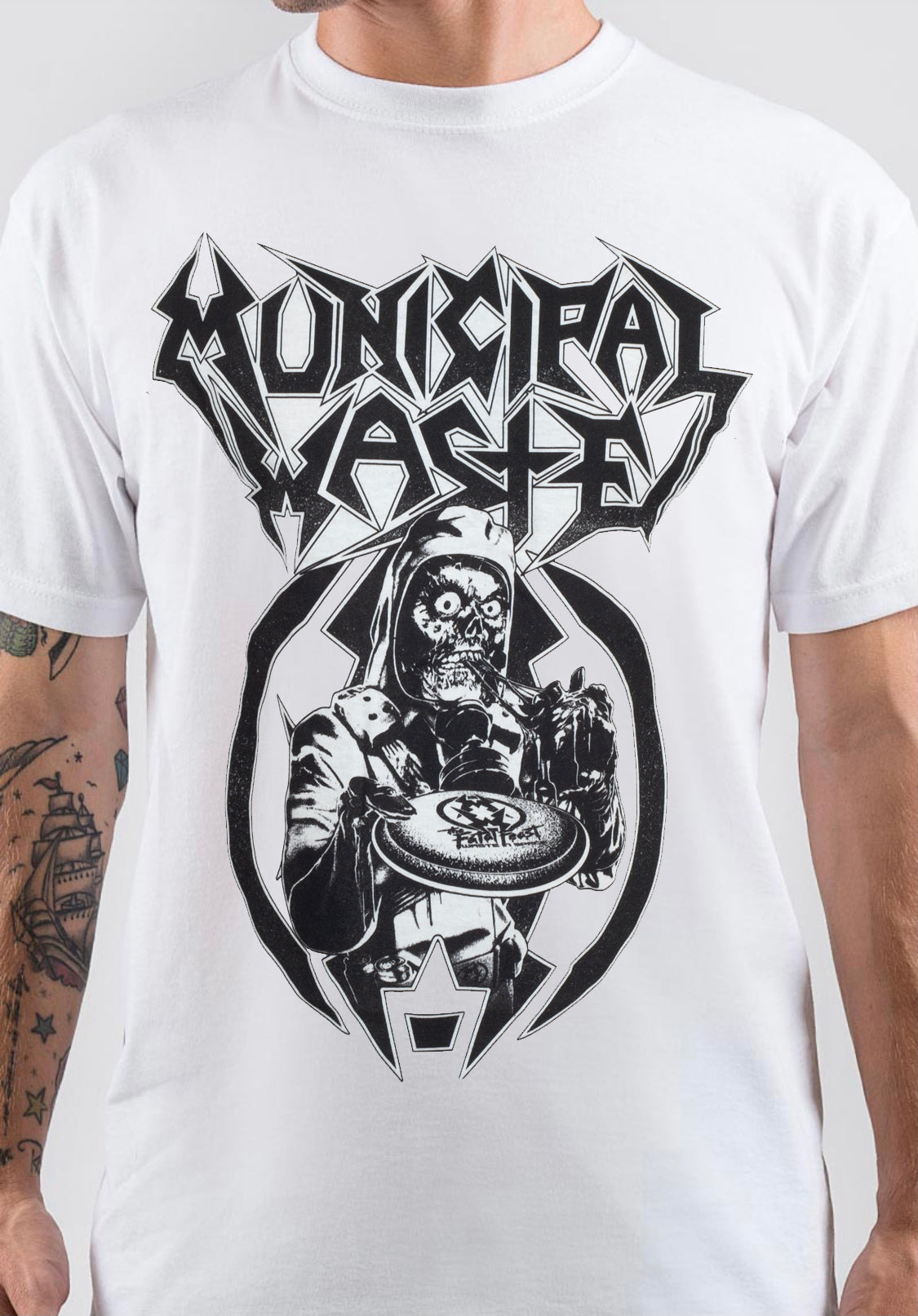 Flying Saucer Municipal Waste Band T-Shirt