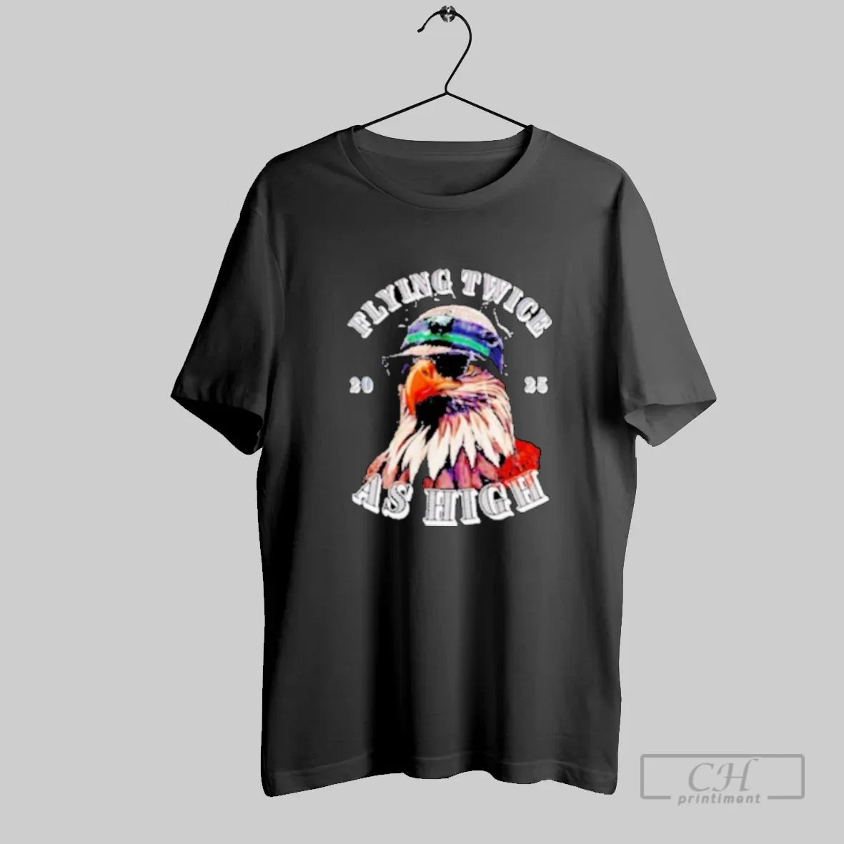 Flying Twice As High 2025 Eagle Wearing Beanie Sunglasses