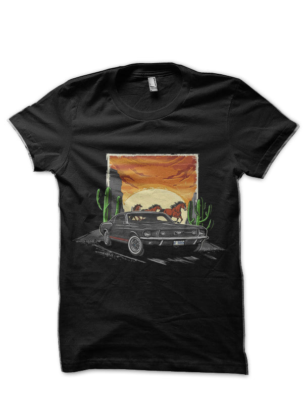 Ford Mustang Black T-Shirt