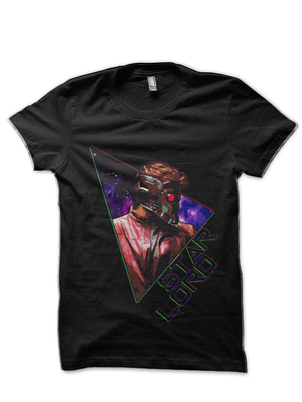 Guardians Of The Galaxy Star Lord Black T-Shirt