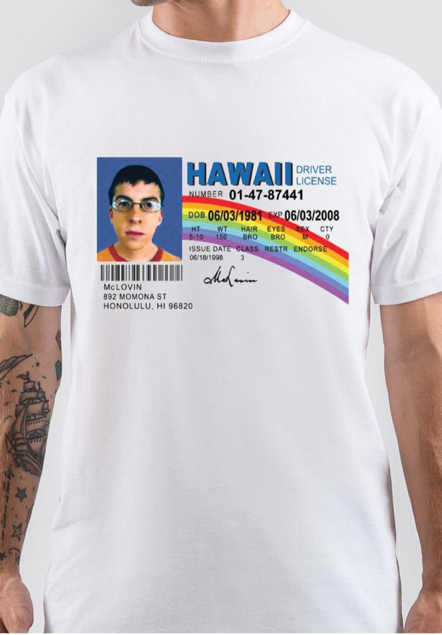 Hawaii Driver License T-Shirt