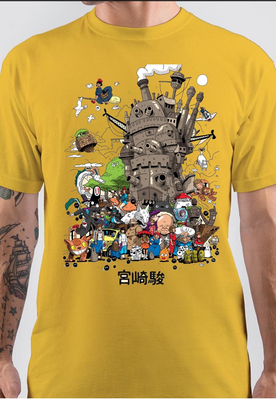 Hayao Miyazaki Vintage Poster Classic Art T-Shirt