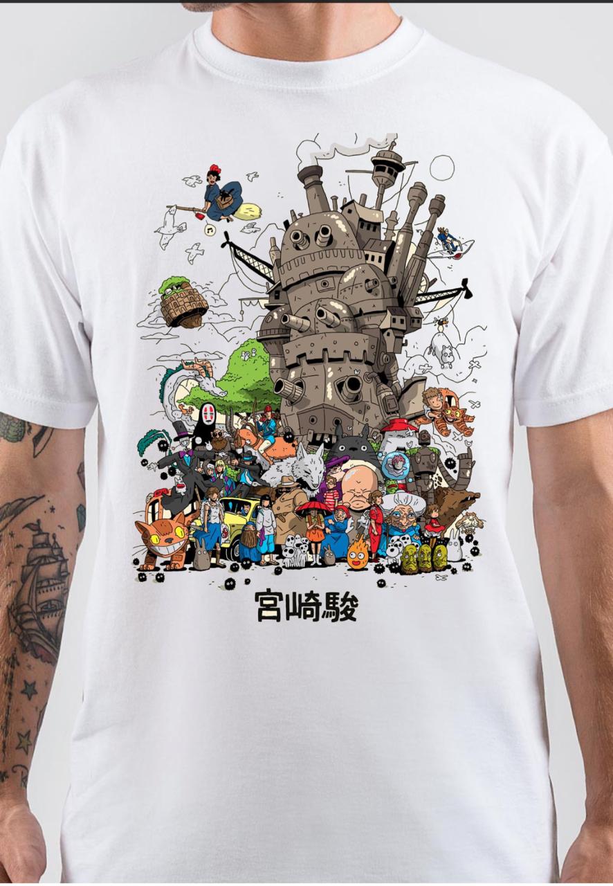 Hayao Miyazaki Vintage Poster Classic Art T-Shirt