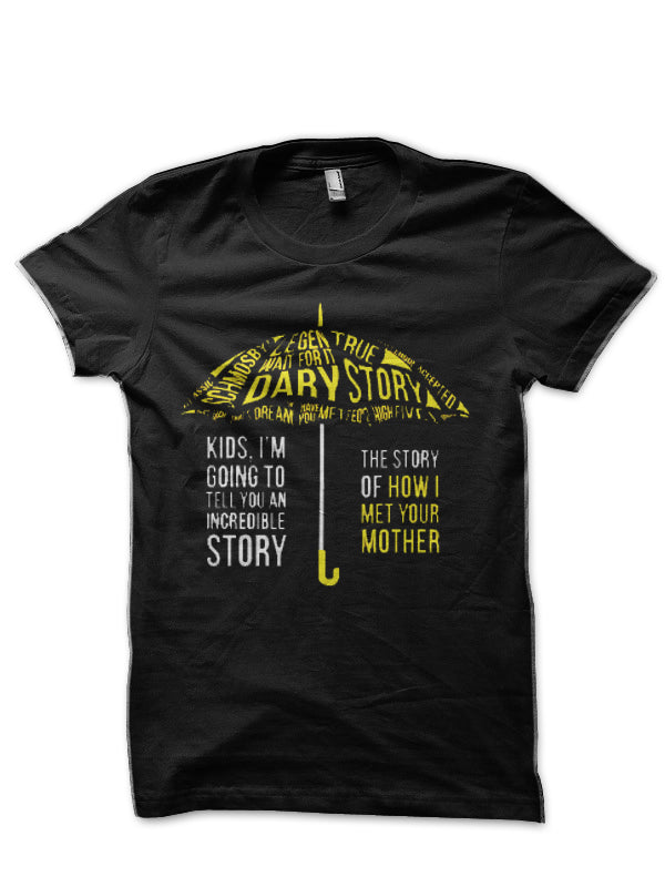 How I Met Your Mother Baseball Black T-Shirt