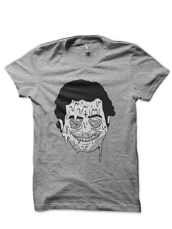 Pablo Escobar Grime Art Grey T-Shirt