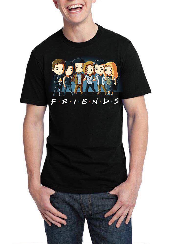 Friends Black T-Shirt
