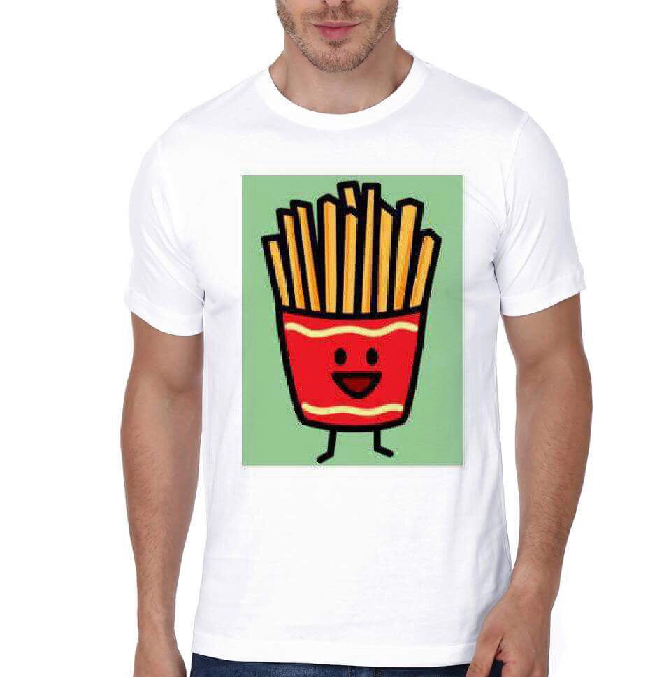 French Fries White T-Shirt