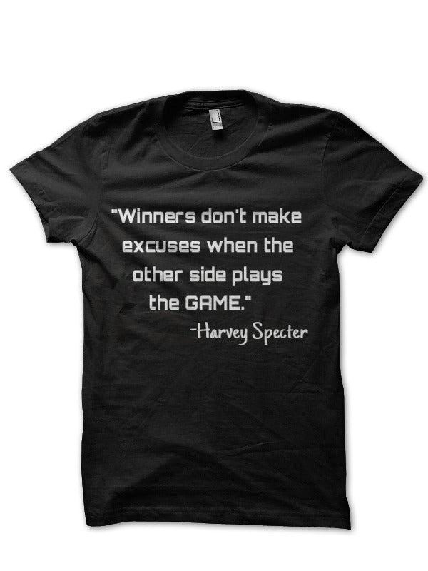 Harvey Specter Suits Black T-Shirt