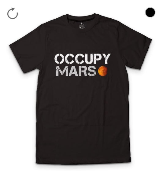 Occupy Mars Black T-Shirt