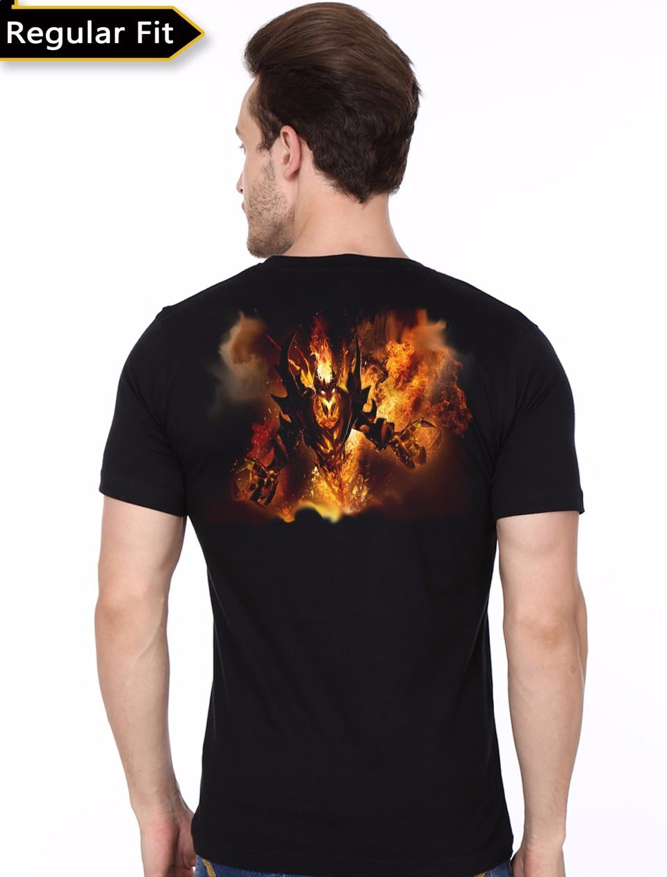 Fire Monster Black Tee