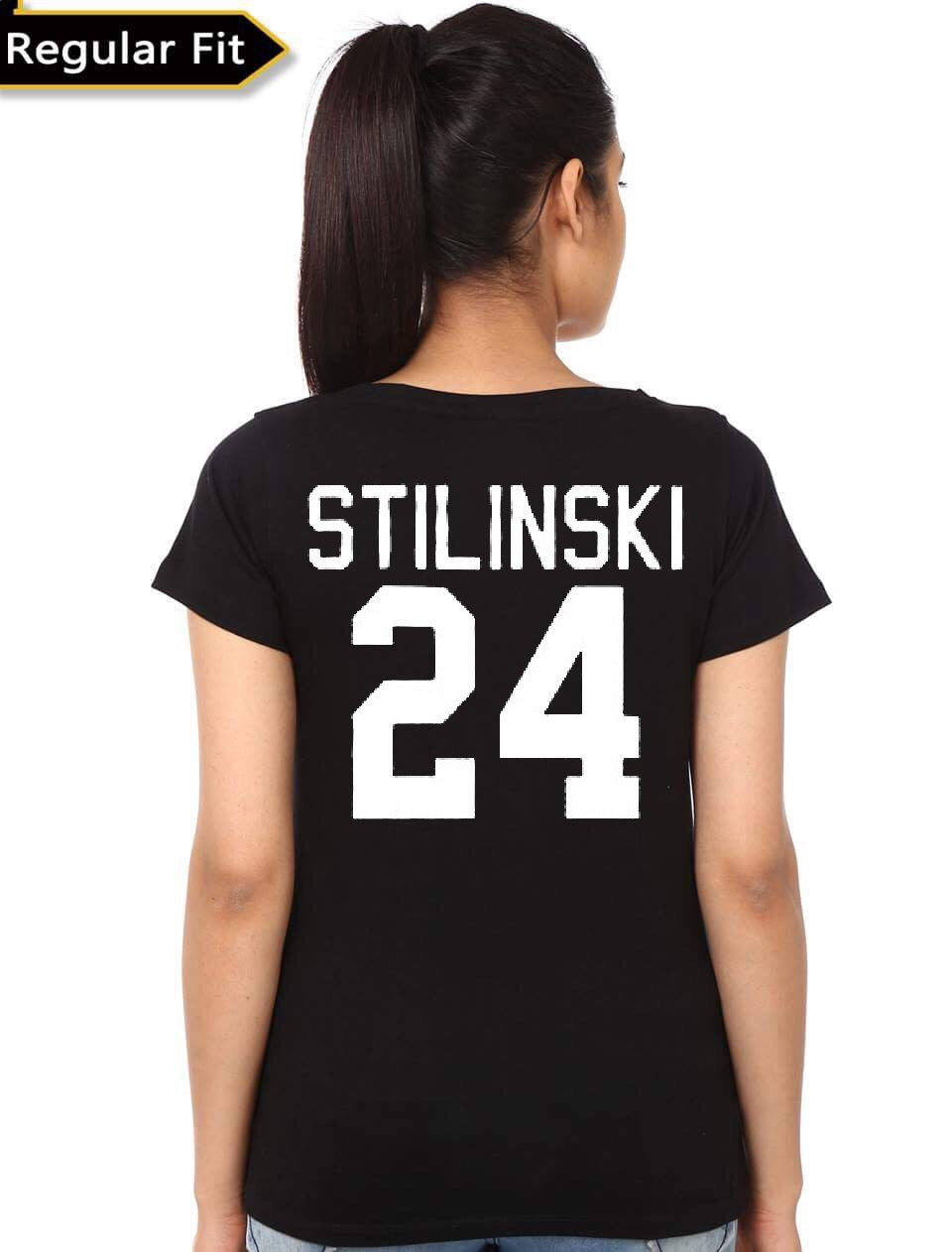 Teen Wolf Stilinski 24 Girls Black T-Shirt