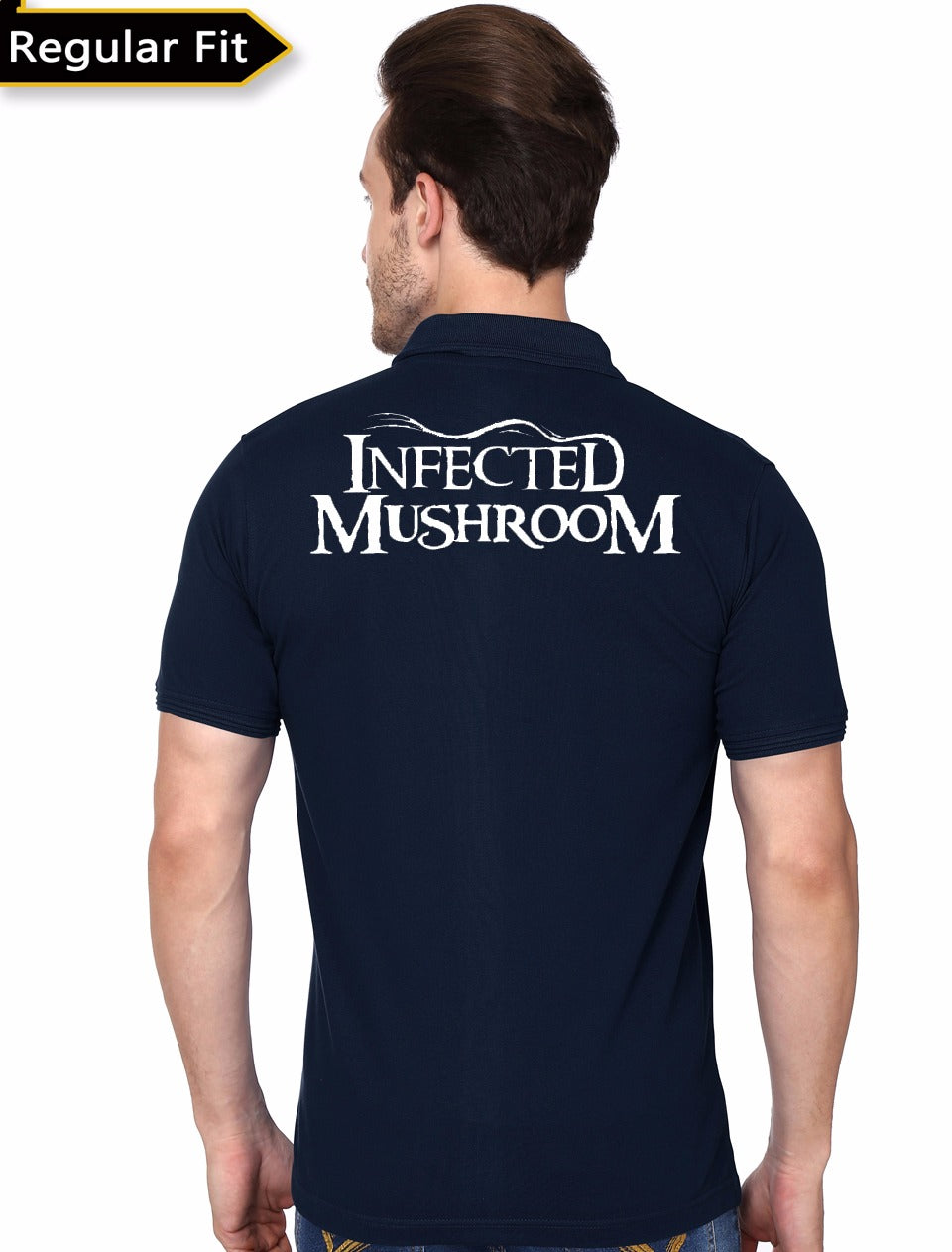 Infected Mushroom Navy Blue Polo T-Shirt