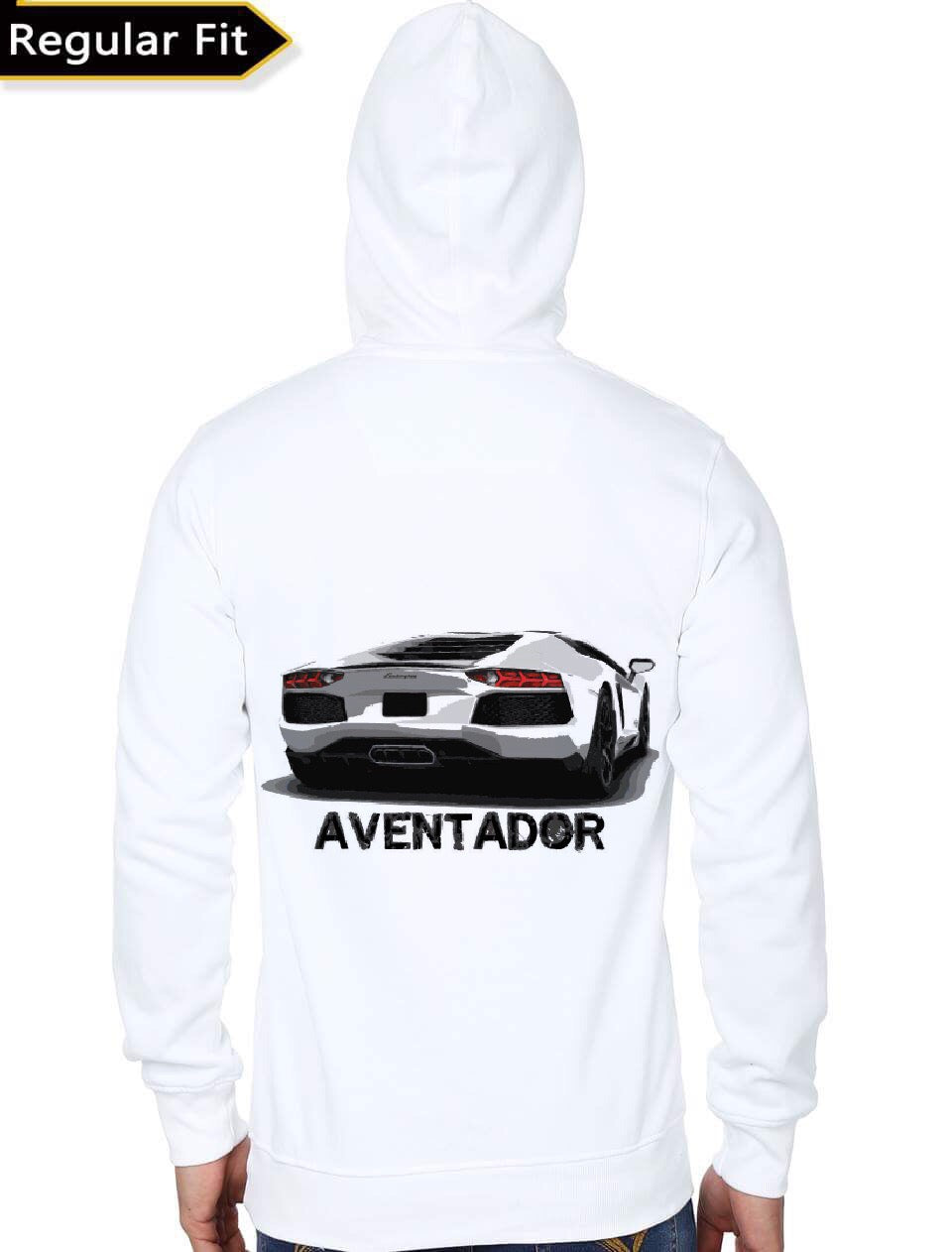 Lamborghini White Hoodie