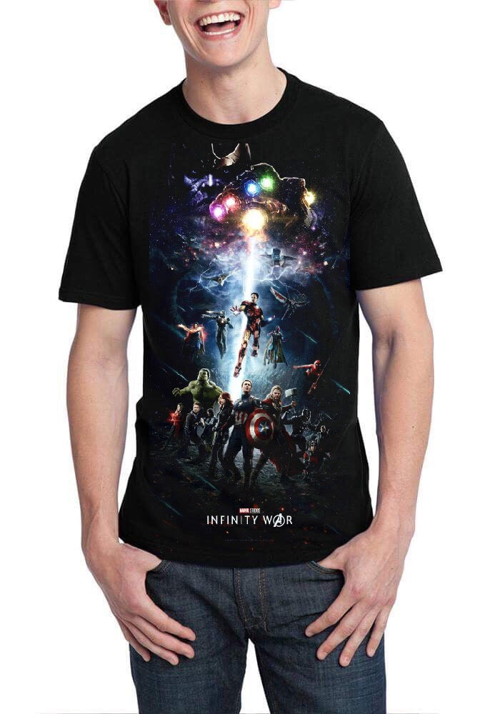 Avengers Infinity War Black T-Shirt