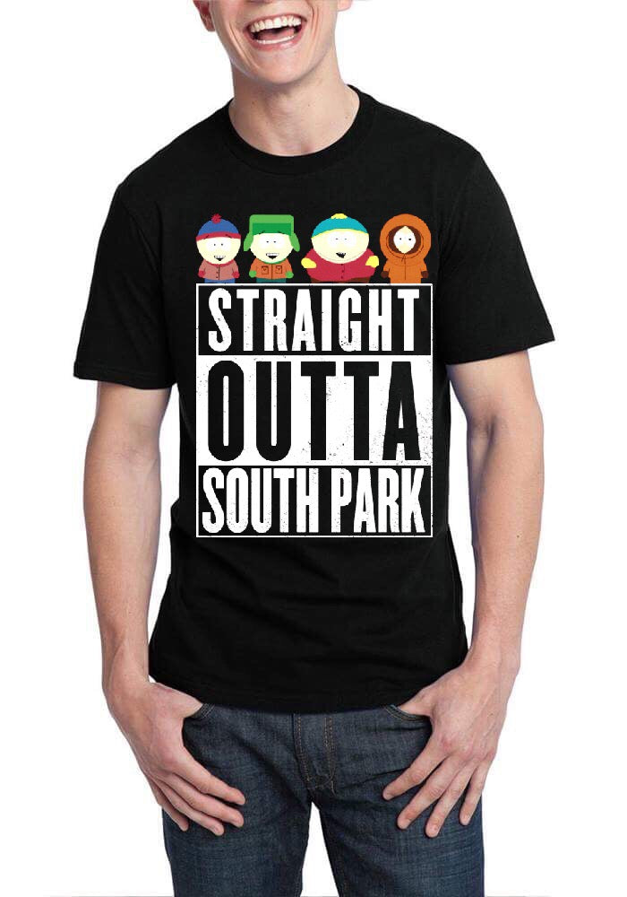 Straight Outta South Park Grey T-Shirt