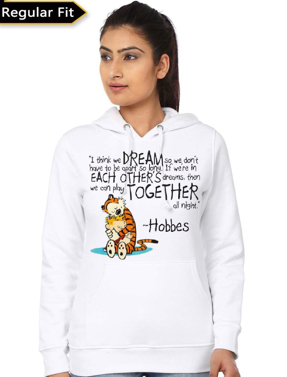 Calvin And Hobbes Girls Hoodie