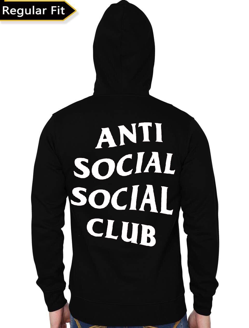 Anti Social Club Black Hoodie