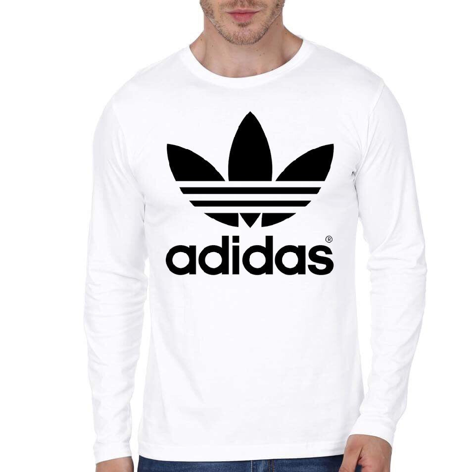 Adidas Light Blue Full Sleeve T-Shirt