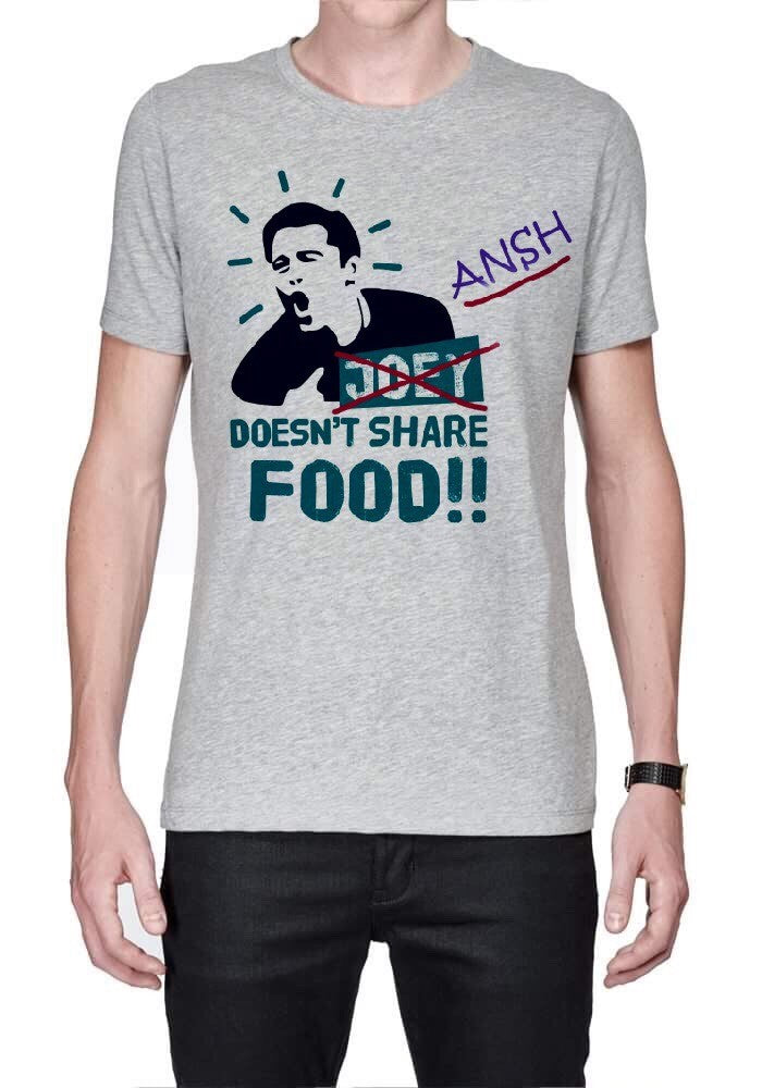 Ansh Doesn’t Share Food Grey Tee