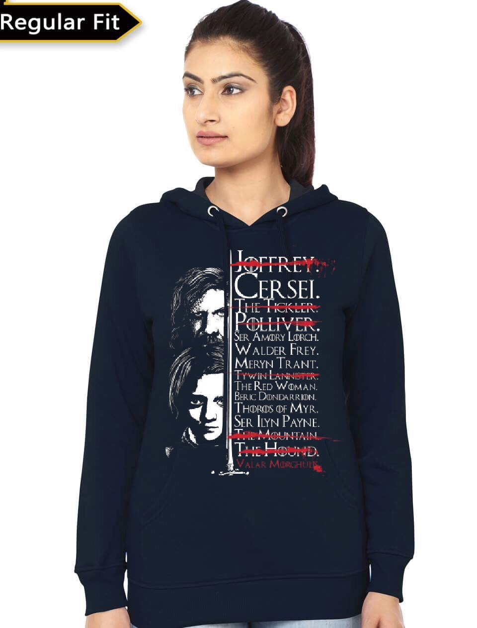 Arya Stark Navy Blue Women’s Hoodie