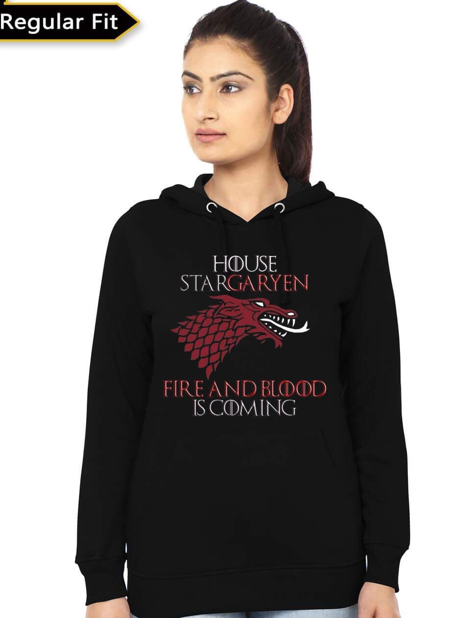 House Stargaryen Black Hooded Sweatshirt