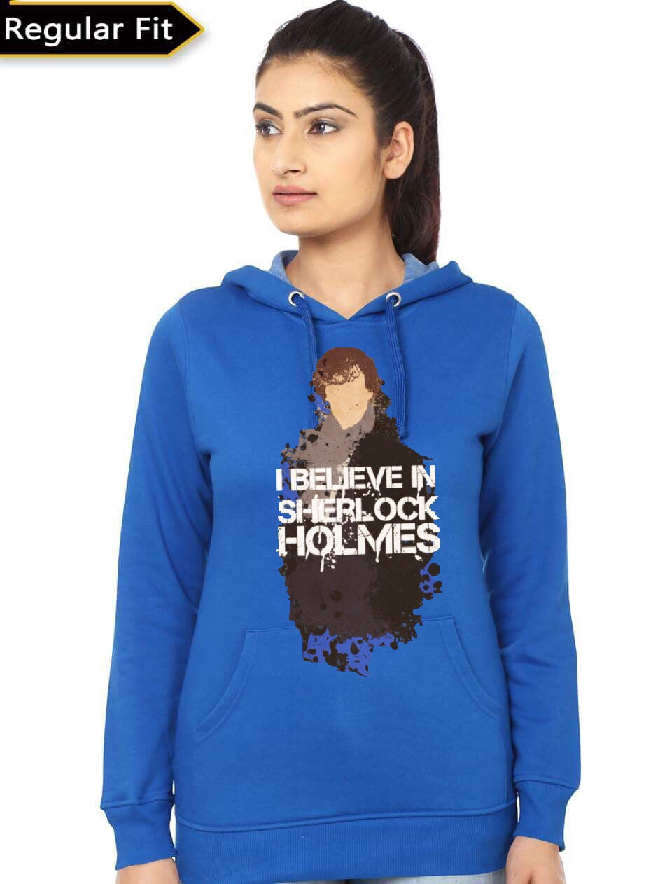 Sherlock Holmes Royal Blue Girl’s Hoodie