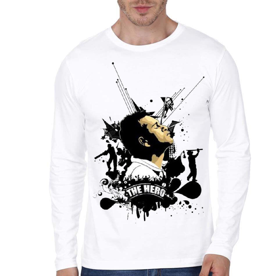 Sachin Tendulkar White Full Sleeve T-Shirt