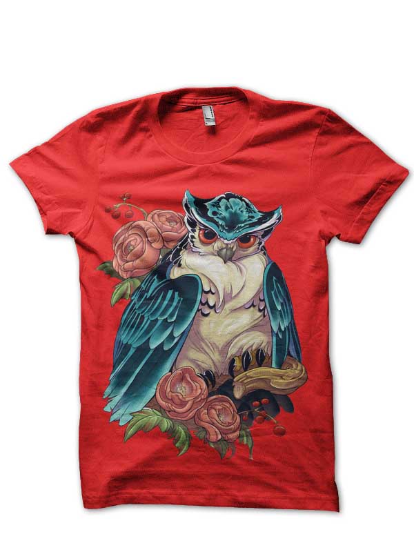 Tattooist Irezumi Owl T-Shirt