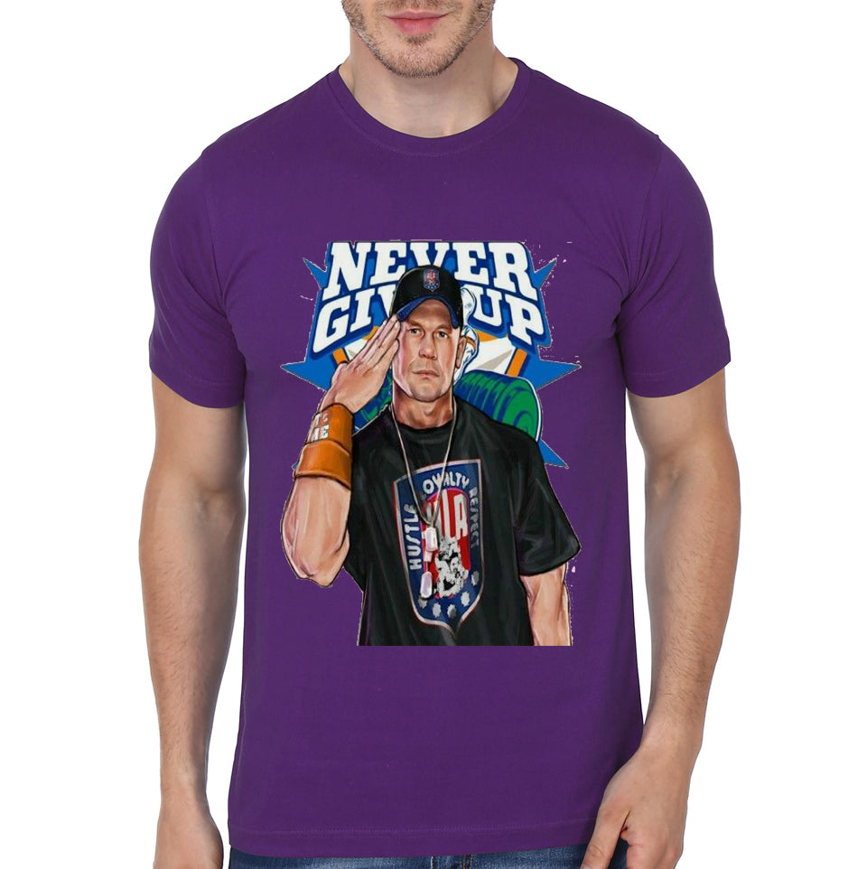 Never Giveup Half Sleeve T-Shirt