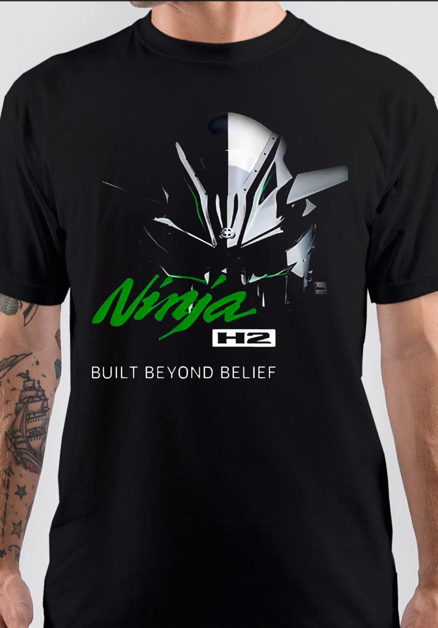 Kawasaki Ninja H2 Black T-Shirt
