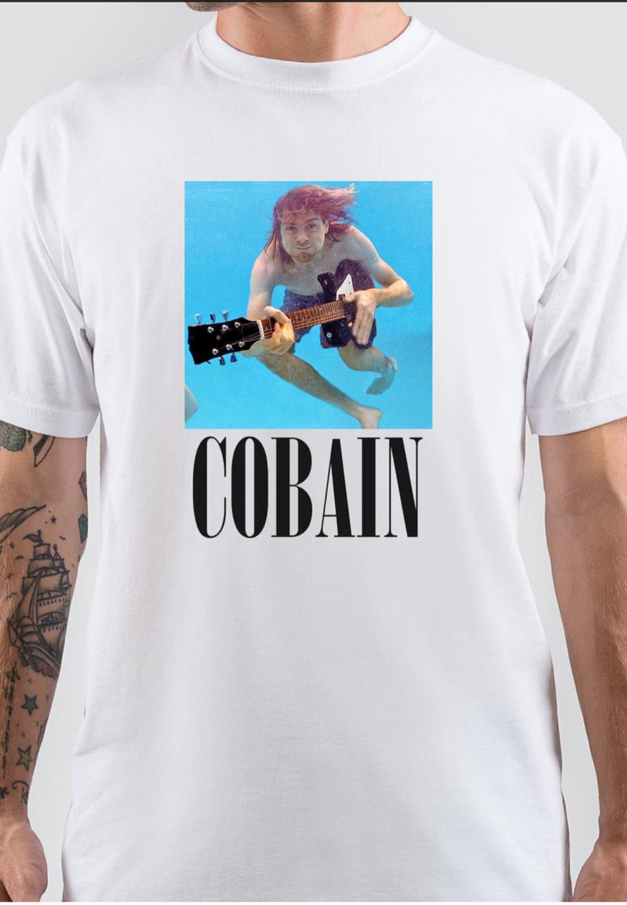 Kurt Cobain White T-Shirt