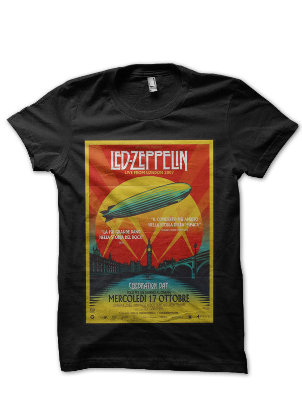Led Zeppelin Celebration Day Black T-Shirt