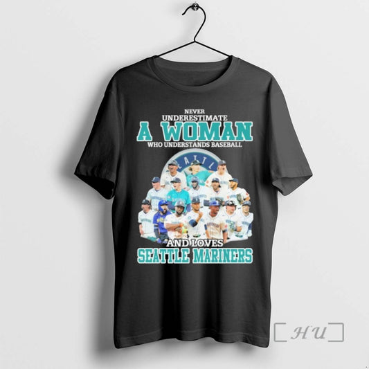 Limited Edition Never Underestimate A Woman Who Understands Baseball Team Player And Loves Seattle Mariners