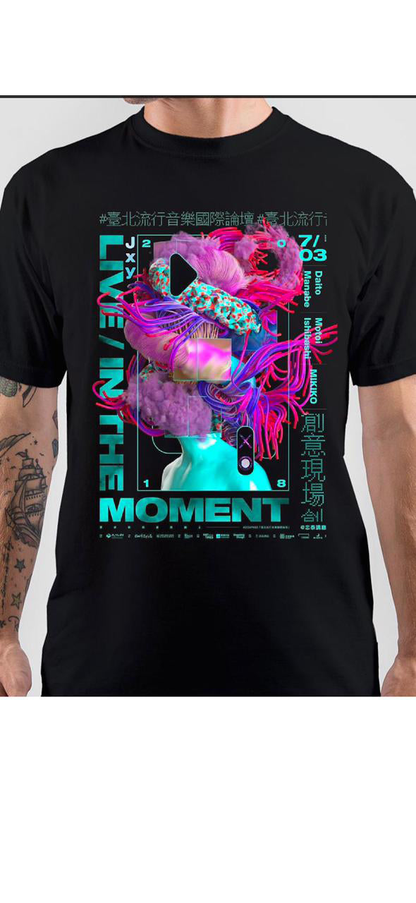 Live In The Moment Black T-Shirt