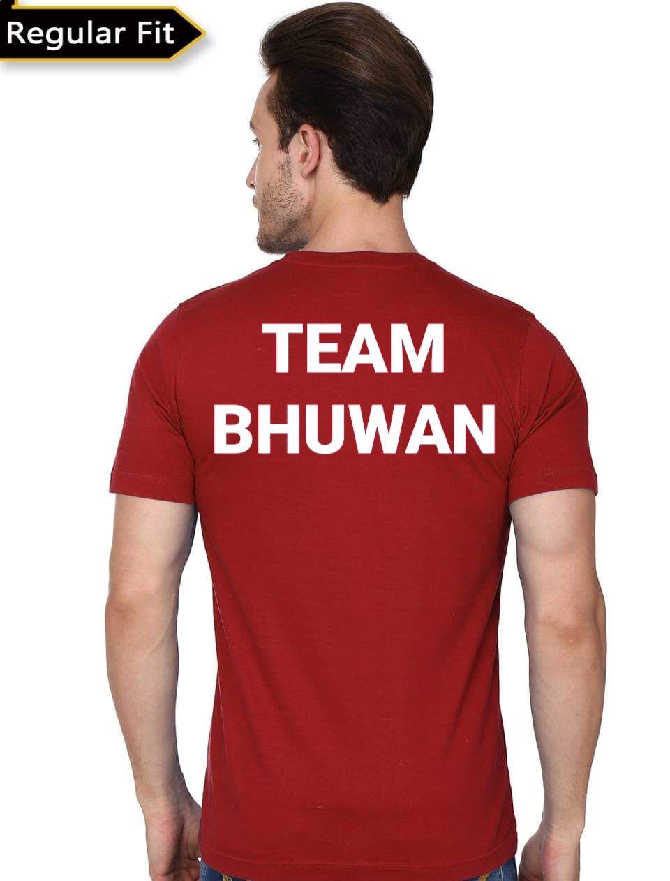 Live To Dominate Team Bhuwan Red T-Shirt