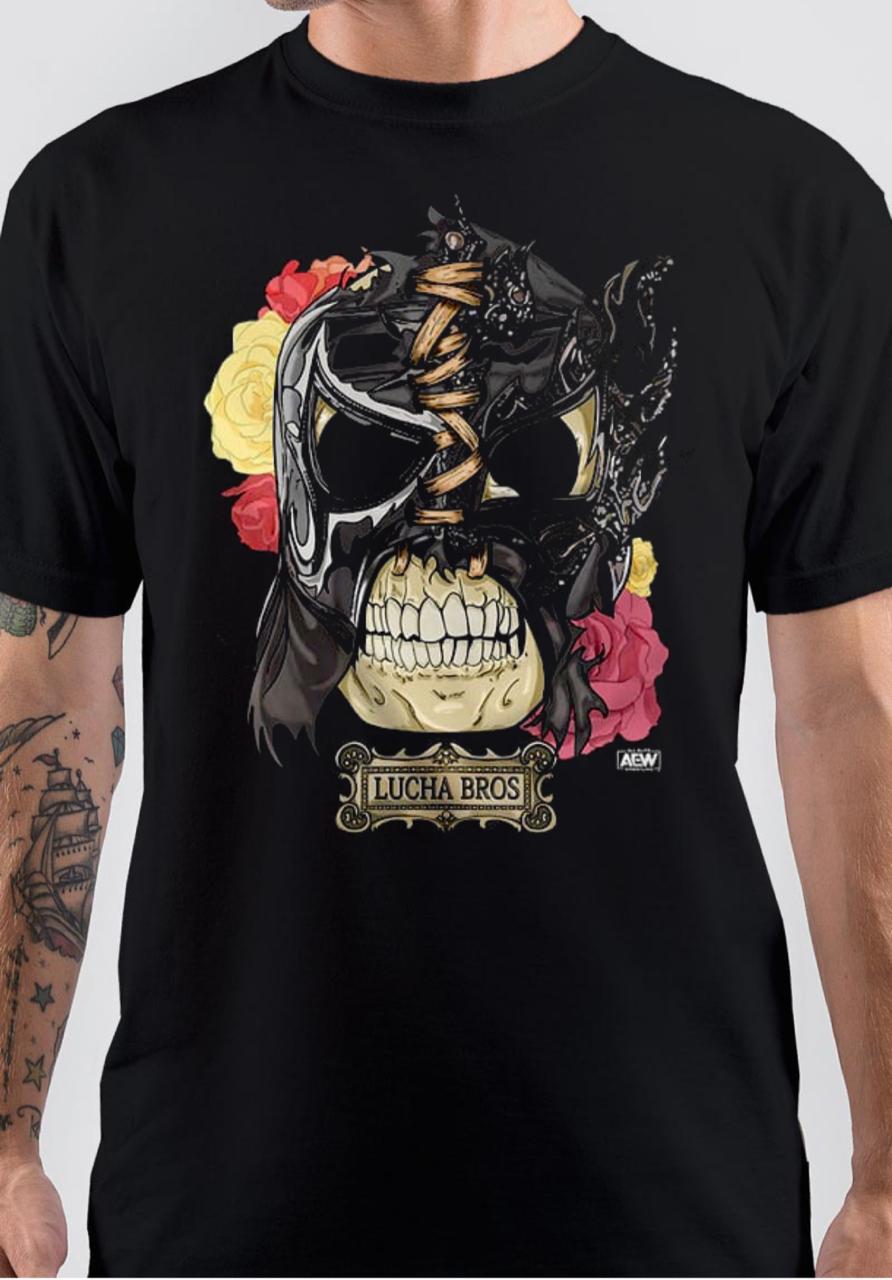 Lucha Brothers Black T-Shirt
