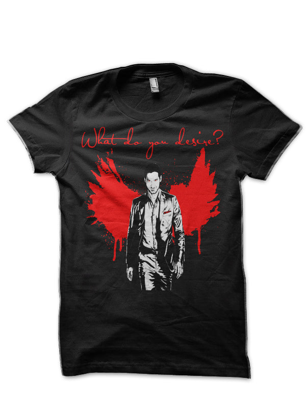 What Do You Desire Lucifer Black T-Shirt