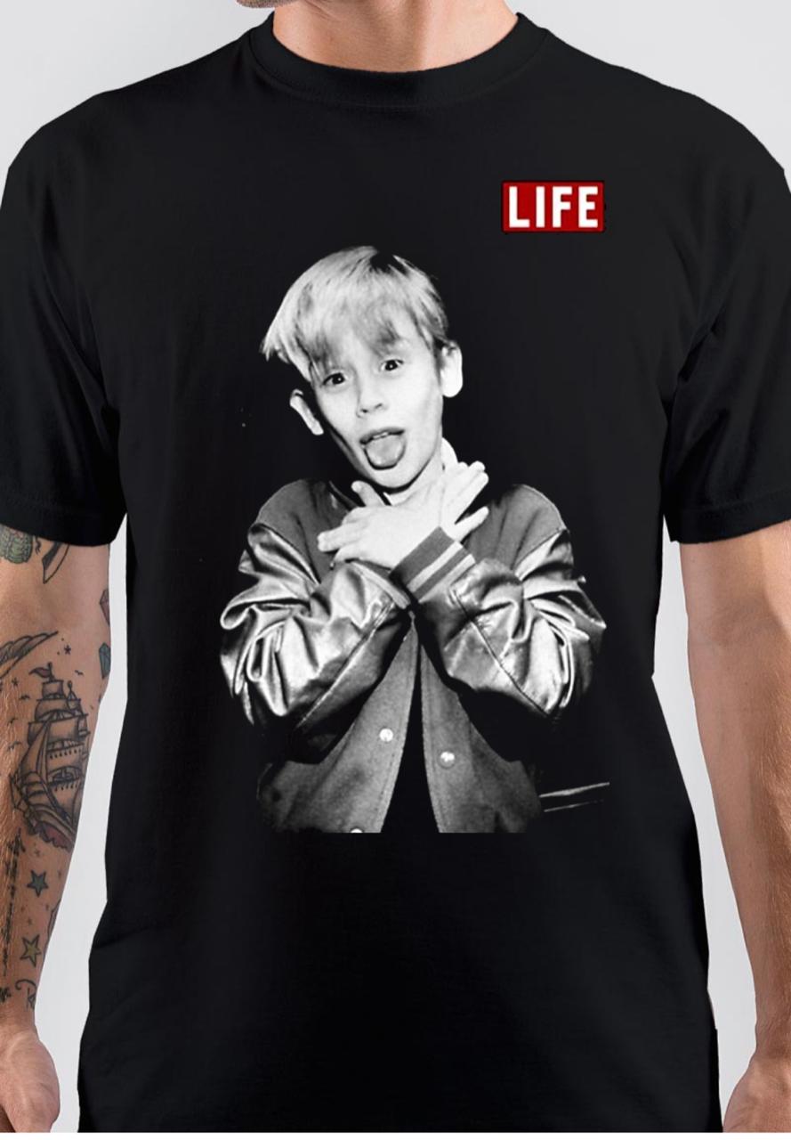 Macaulay Culkin Life Black T-Shirt