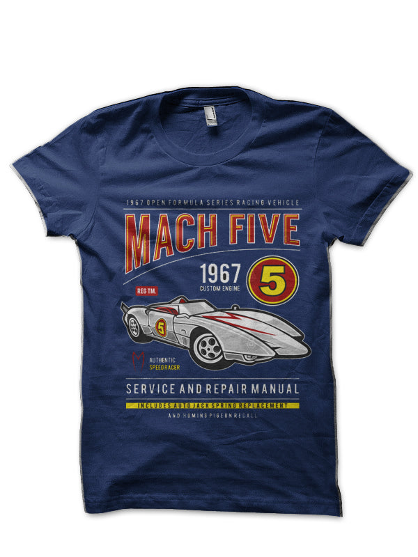 Mach 5 Navy Blue T-Shirt