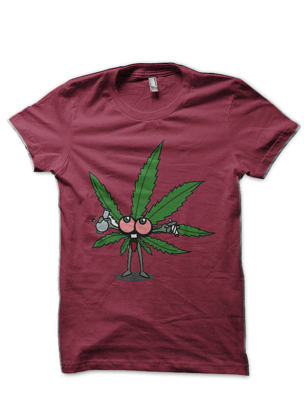 Halloween Happy Halloweed Marijuana Weed T-Shirt