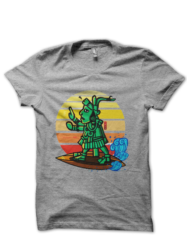 Mayans Collection: Surfing Half Sleeve T-Shirt