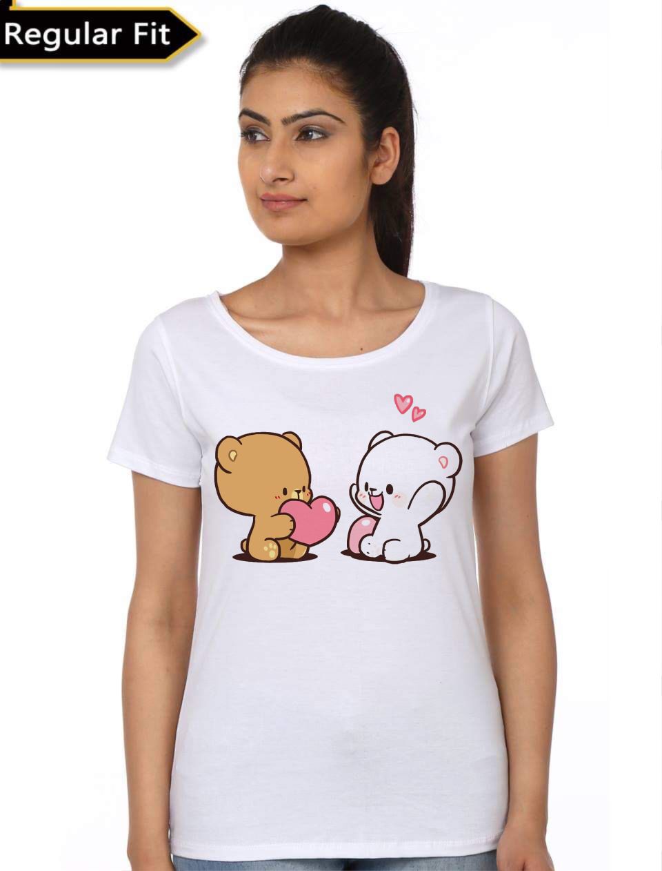 Milk And Mocha Bear Girls T-Shirt
