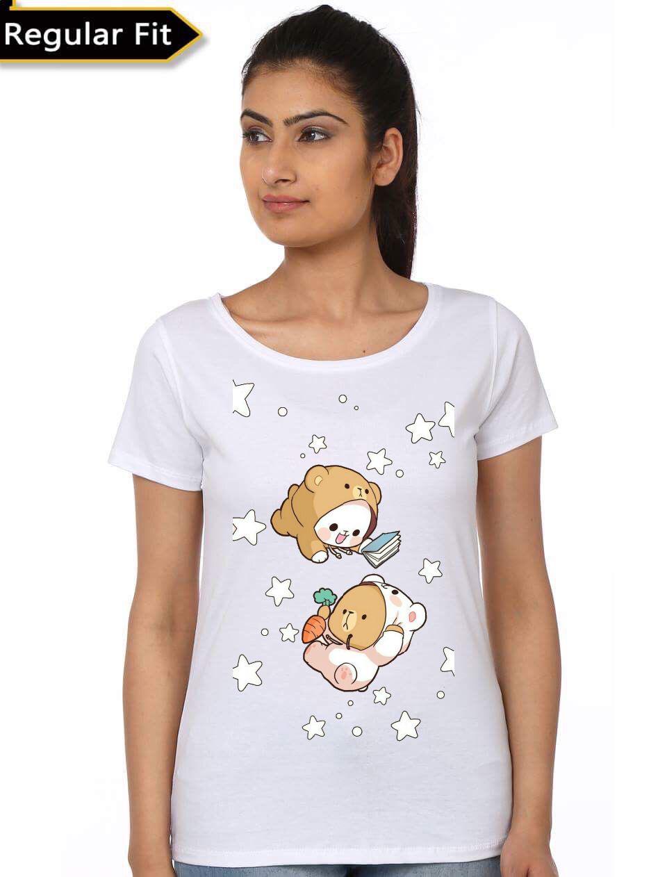 Milk and Mocha Bears White T-Shirt