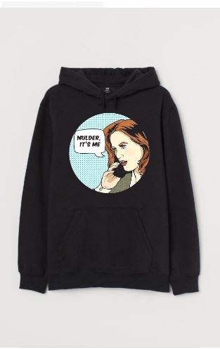 Mulder Its Me Black Hoodie