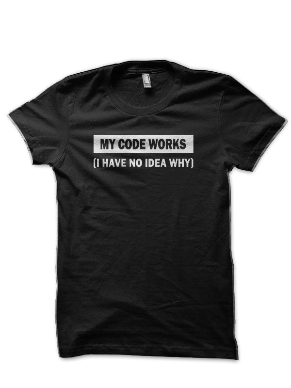 My Code Work Black T-Shirt