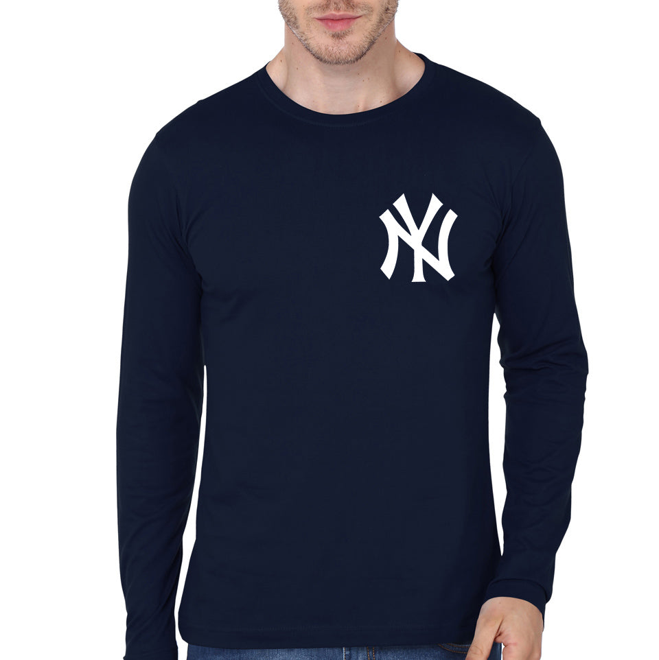NY Navy Blue Full Sleeve T-Shirt