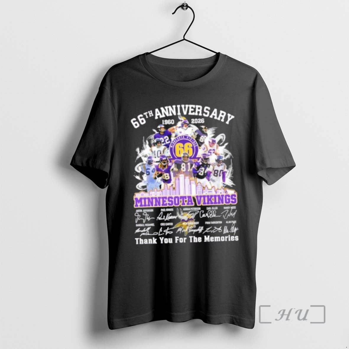 New 66th Anniversary 1960 2026 Minnesota Vikings Justin Jefferson And Legends Thank You For The