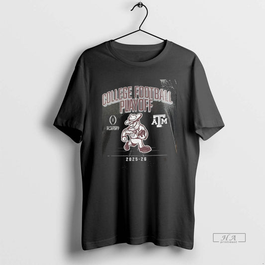 Official 0ajuqudr Texas Am Football 2025 26 College Football Playoff Mascot 2 Sided