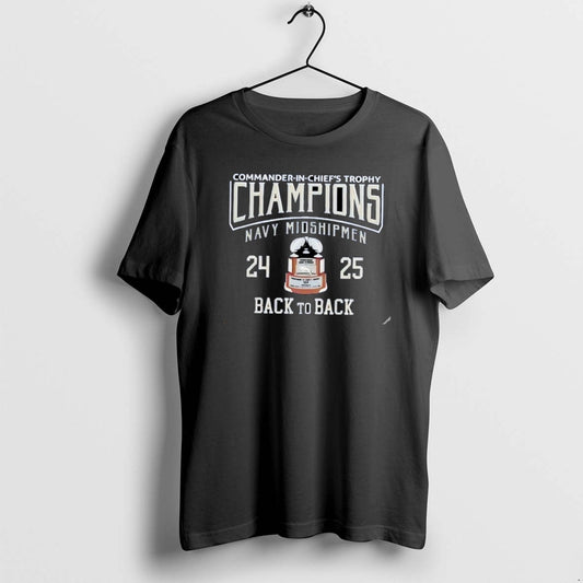 Official 2025 Commander In Chiefs Trophy Champions Navy Midshipmen Football Back To Back Christmas