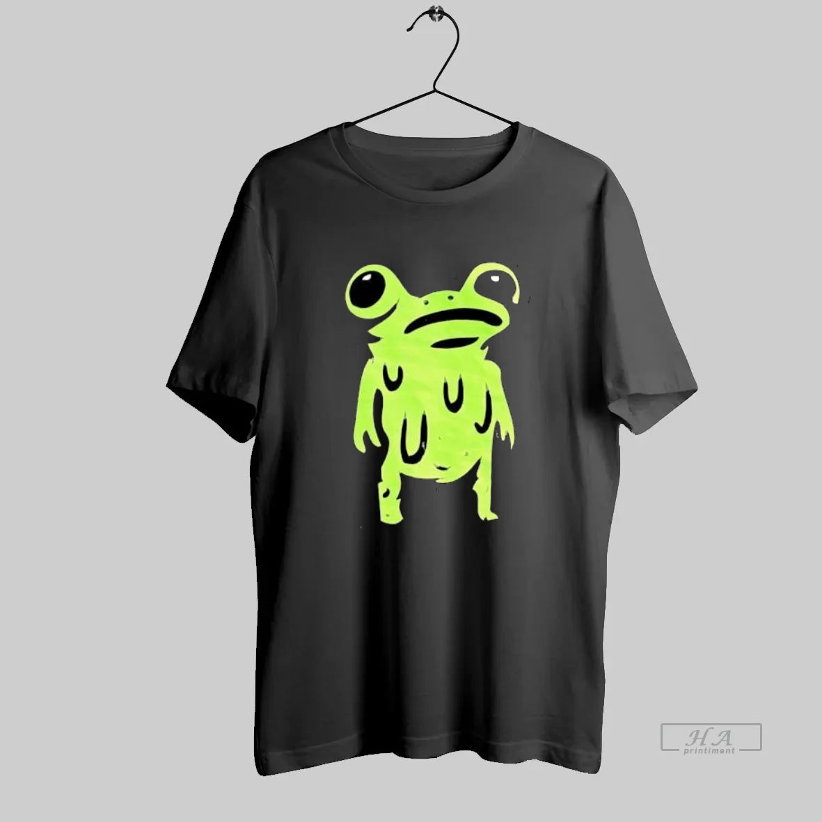 Official Big Eye Frog Green Slime Happy Face
